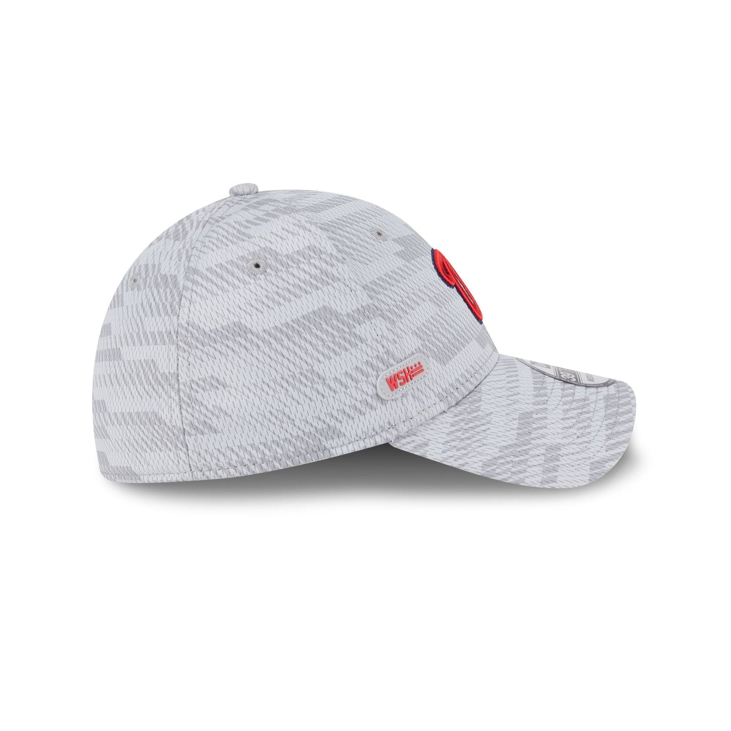 Washington Nationals 2025 Clubhouse Gray 39THIRTY Stretch Fit
