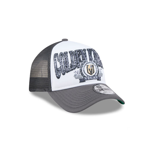 Vegas Golden Knights Distressed 9FORTY A-Frame Trucker Hat