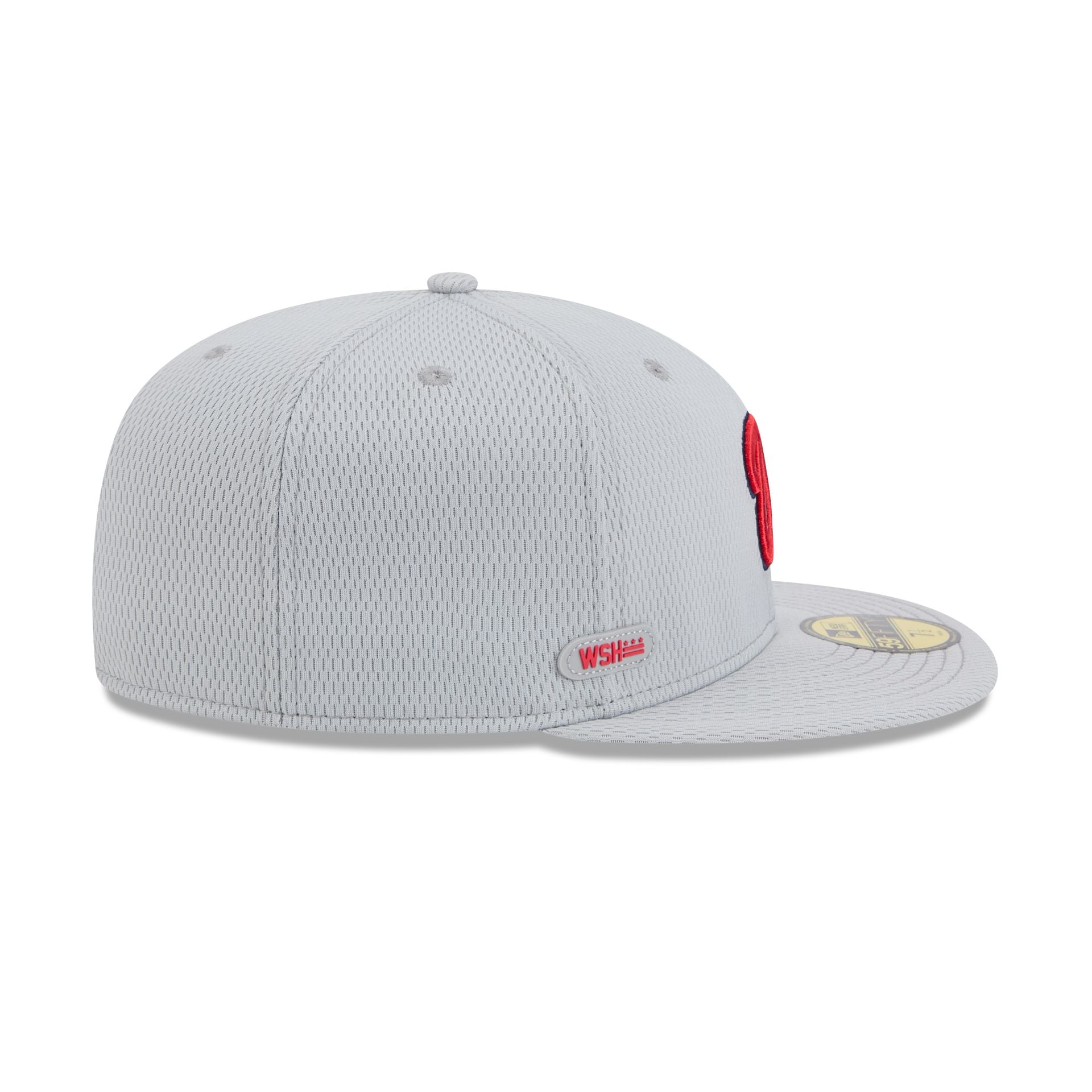 Washington Nationals 2025 Clubhouse Gray 59FIFTY Fitted Hat