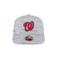 Washington Nationals 2025 Clubhouse Gray 9SEVENTY Stretch-Snap Hat
