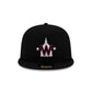 Washington Nationals 2025 Clubhouse Alt Black 59FIFTY Fitted Hat