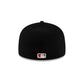 Washington Nationals 2025 Clubhouse Alt Black 59FIFTY Fitted Hat
