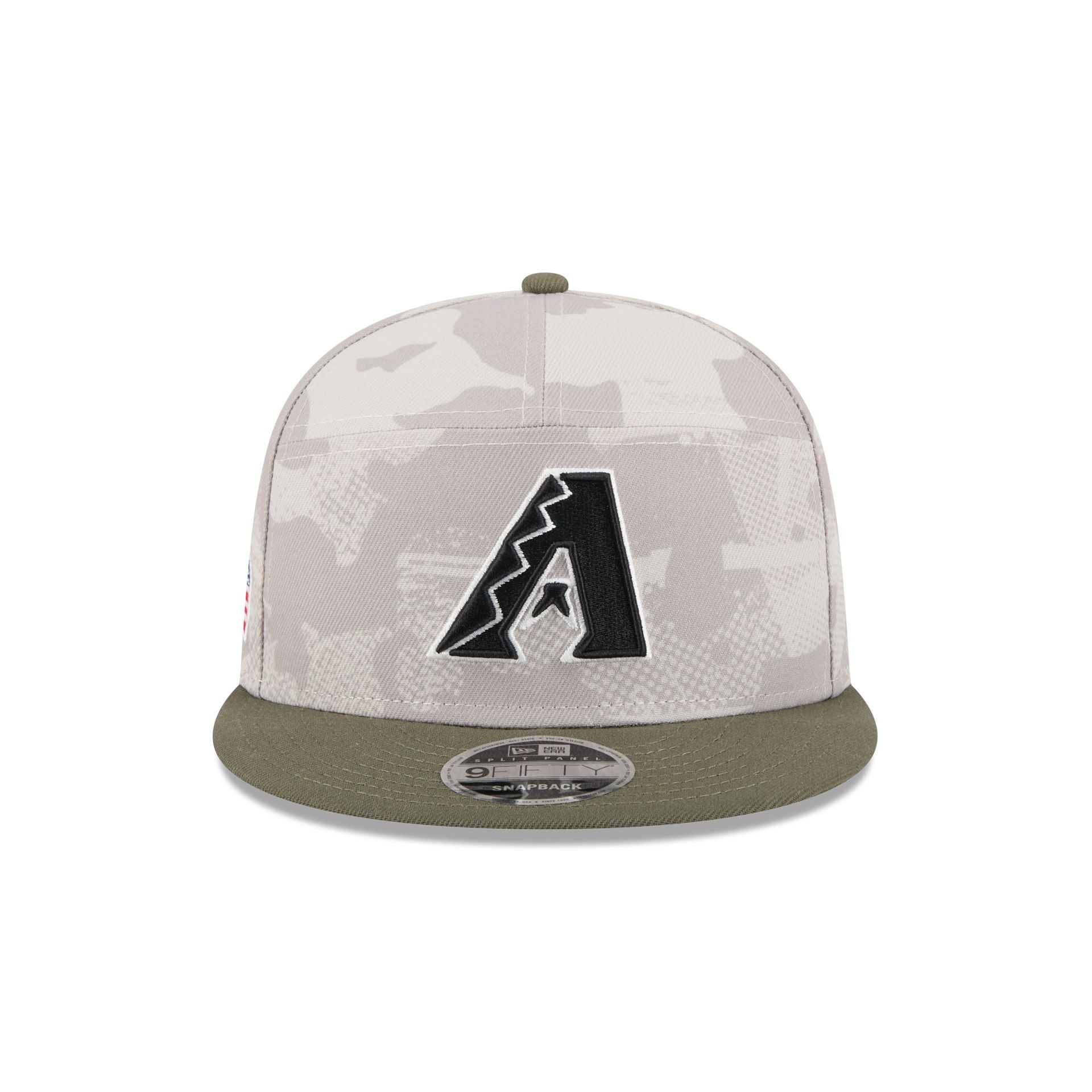Arizona Diamondbacks Armed Forces Day 2025 9FIFTY Split Panel Snapback Hat