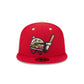 Akron RubberDucks Theme Night Red 59FIFTY Fitted Hat