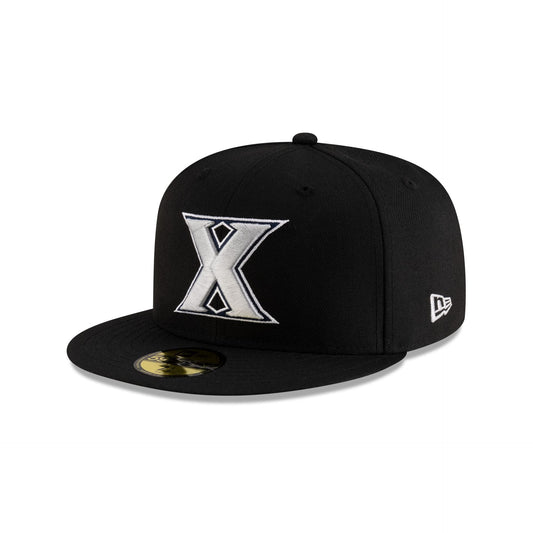 Xavier Musketeers Black 59FIFTY Fitted Hat