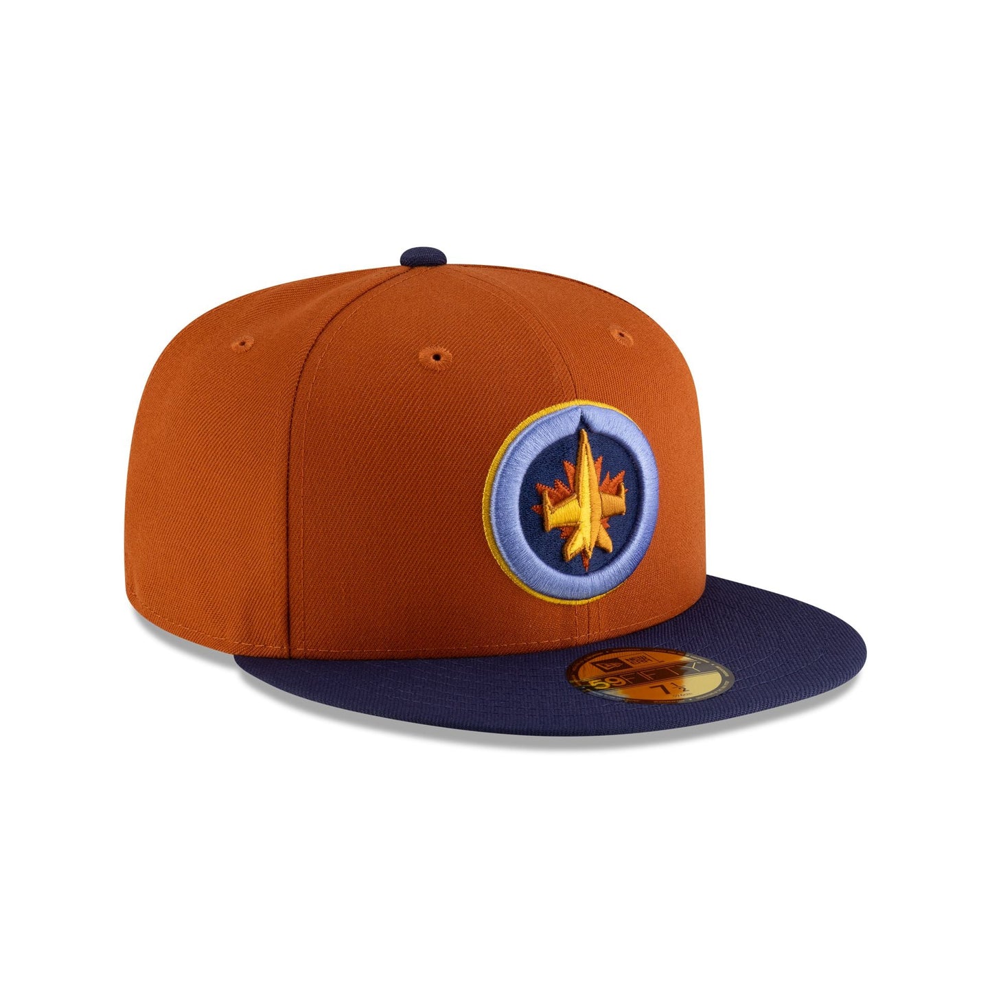 Winnipeg Jets Rust Navy 59FIFTY Fitted Hat