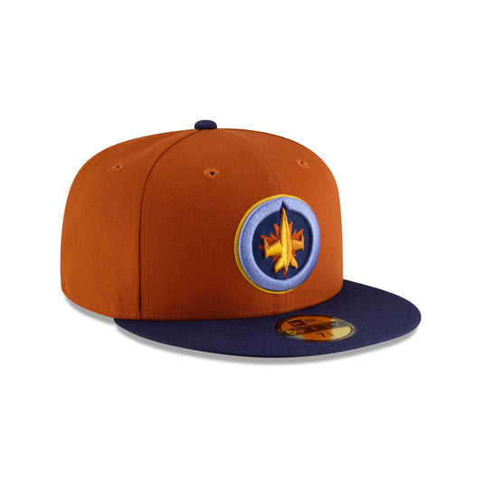 Winnipeg Jets Rust Navy 59FIFTY Fitted Hat
